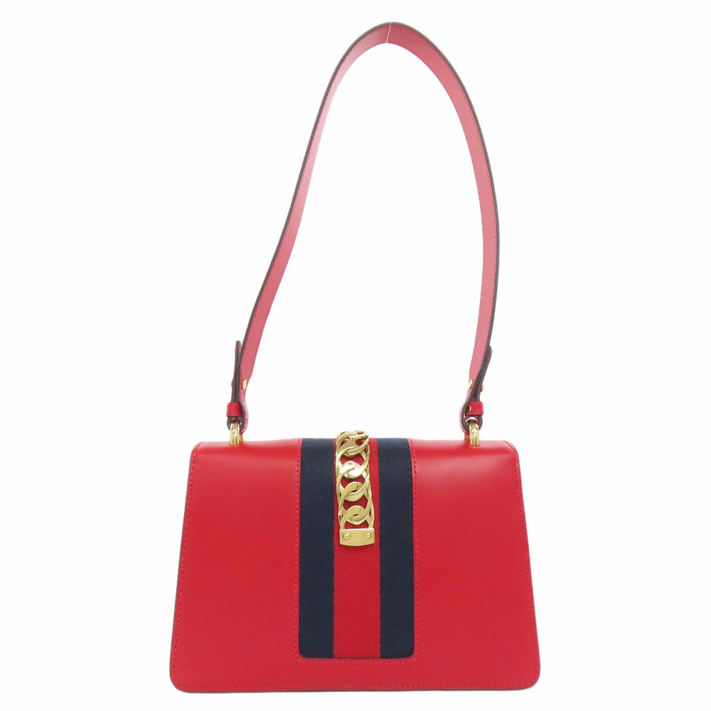 Gucci Calfskin Shoulder Sylvie Bag Black